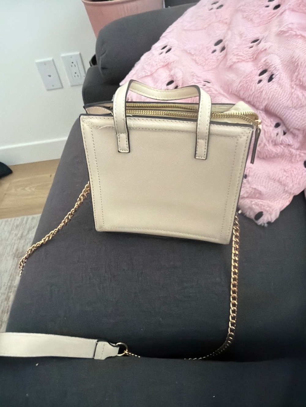 Beige Shoulder & Crossbody Handbag